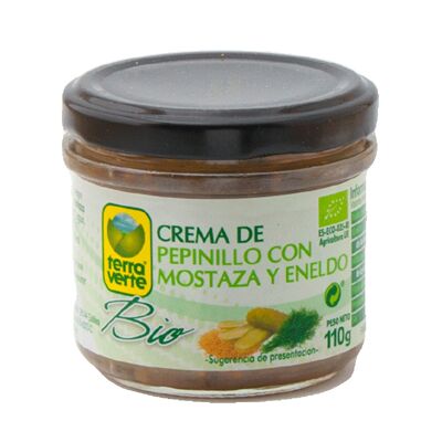 Crema ecológica de pepinillo con mostaza y eneldo en conserva 110 g