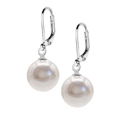 Earrings with pearl 10mm