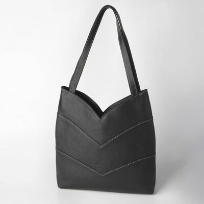 Schwarze Dahlie-Tasche