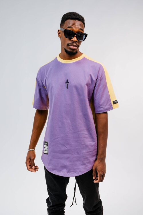 Oversize T-Shirt UNRELEASED U21 “U004" - Purple Yellow/Purple Yellow