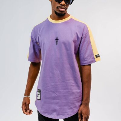 Oversize T-Shirt UNRELEASED U21 “U004" - Purple Yellow/Purple Yellow