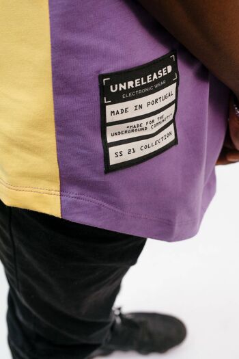 T-Shirt Oversize UNRELEASED U21 "U004" - Violet Jaune/Violet Jaune 3