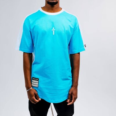 Oversize T-Shirt UNRELEASED U21 „U007“ - Blau/Blau
