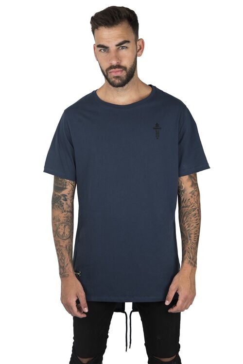 PRINTED T-SHIRT “WELCOME TO HEAVEN” - NAVY
