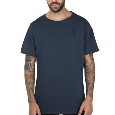 PRINTED T-SHIRT “WELCOME TO HEAVEN” - NAVY