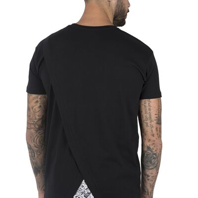 T-SHIRT CON DETTAGLIO APPLICAZIONI - Nero