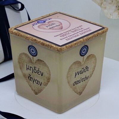 Soy Candle Heart of Ancient Greek Wisdom - Aroma Exotic Vanilla