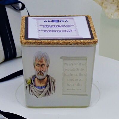 Soy Candle Aristotle - Aroma Sandalwood