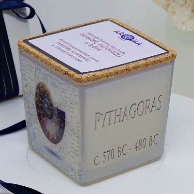 Soy Candle Pythagoras - Aroma Jasmine, Patchouli and Rose