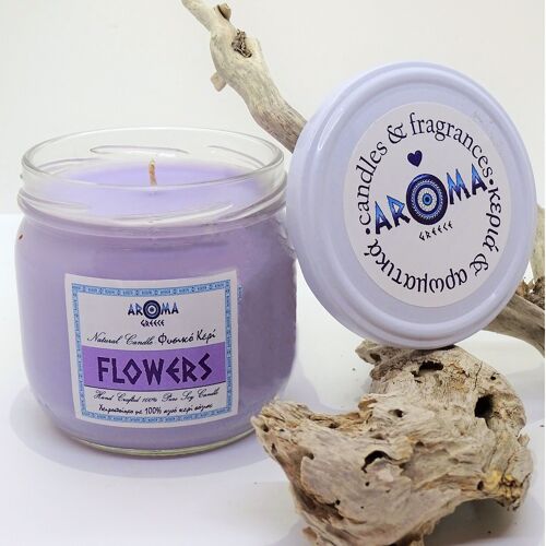 Aroma Jar Flowers Soy Candle