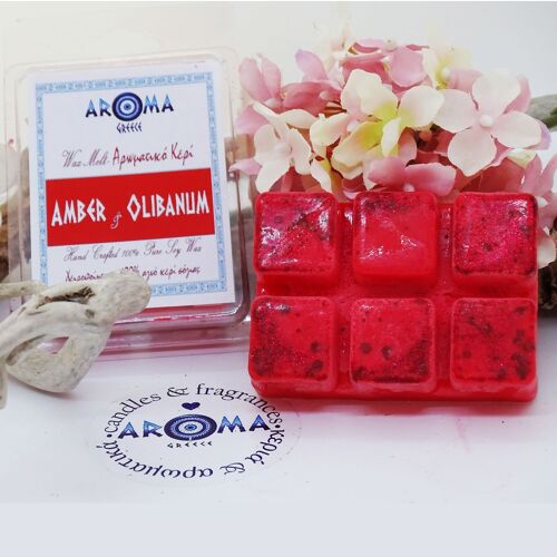 Aroma Amber & Olibanum - Wax Melt Clamshell