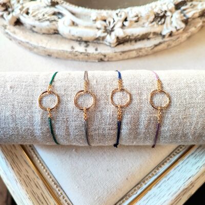Collection of 5 Ring Cord Bracelets