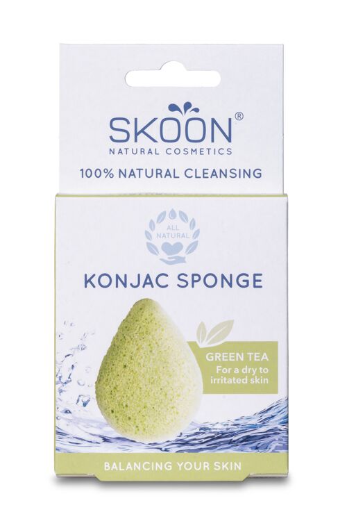 Konjac sponge Green tea
