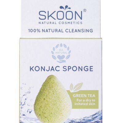 Konjac sponge Green tea