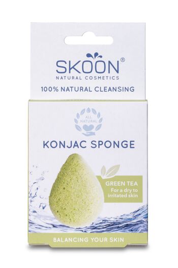 Éponge Konjac Thé vert 1