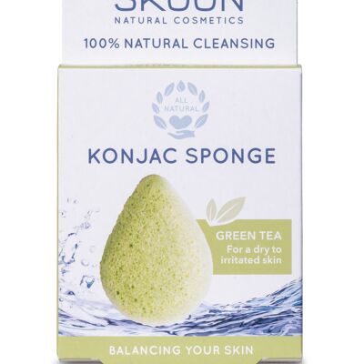 Konjac sponge Green tea