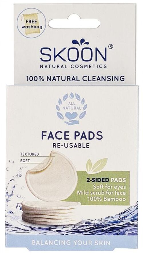 Face pads re-usable (2-sided)