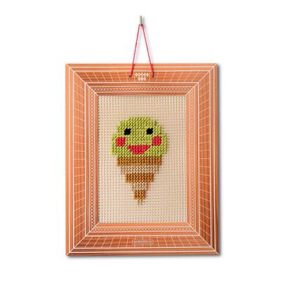 Embroidery kit ice cream