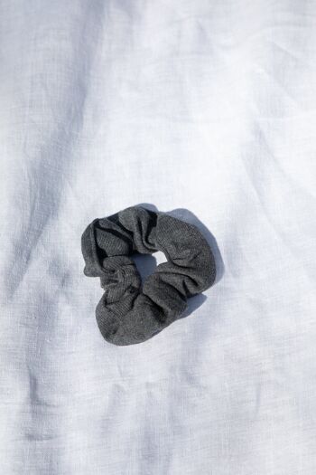Chouchou individuel de différentes couleurs - Coton gris foncé