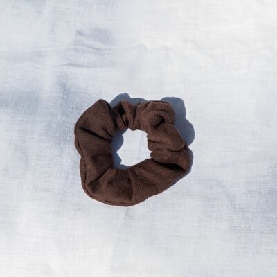 Individual scrunchie in different colors - Dark Brown