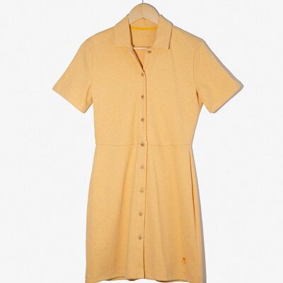 Wheat color ribbed mini dress FRIED EGG