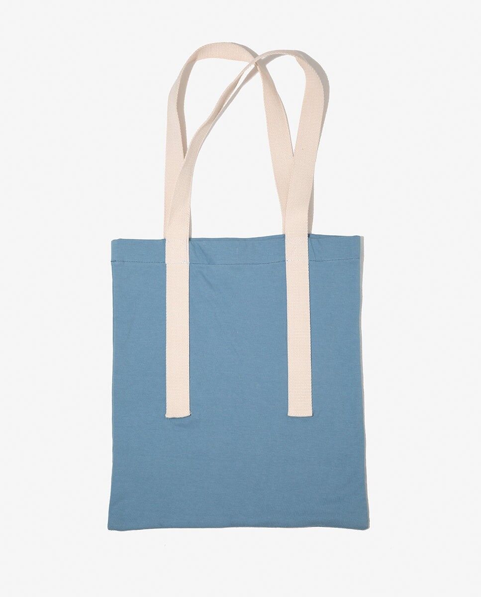 Bolso 100% algodón orgánico azul AURELIA