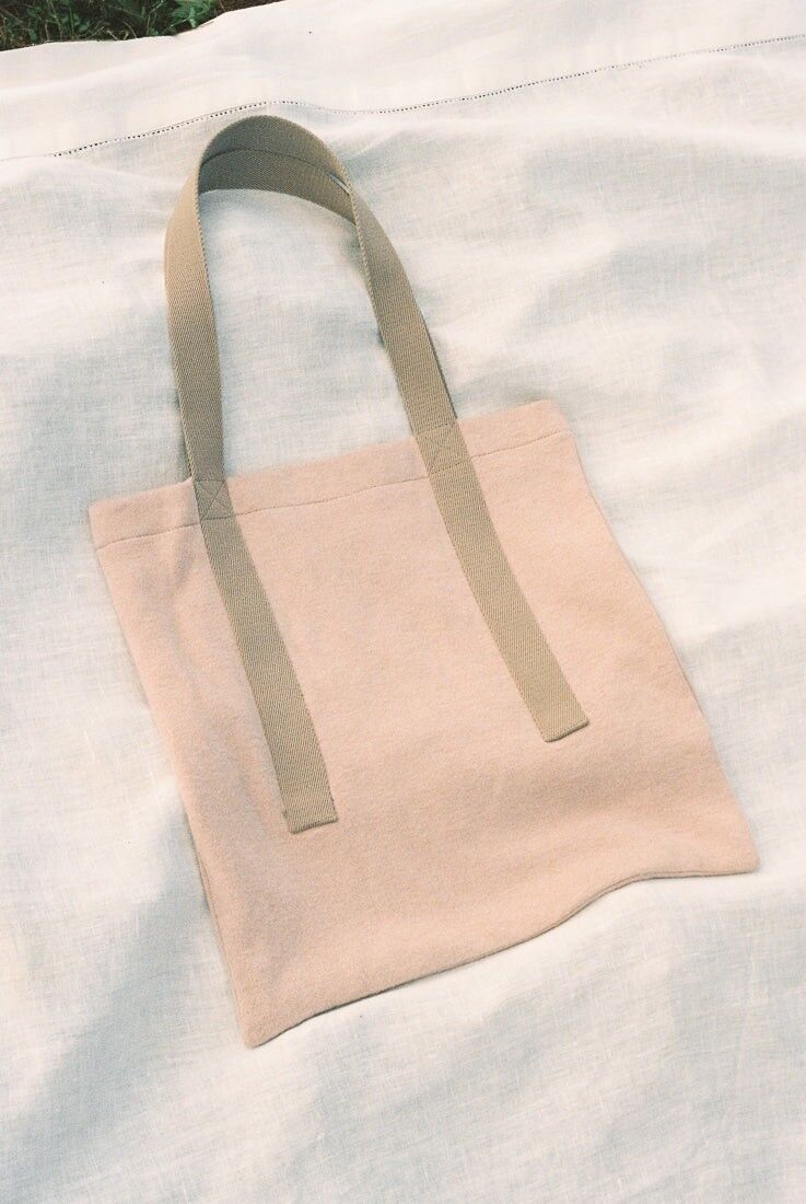 Bolso reversible color rosa y estampado flores AURELIA