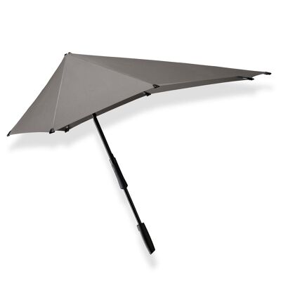Senz° Large stick storm umbrella silk grey