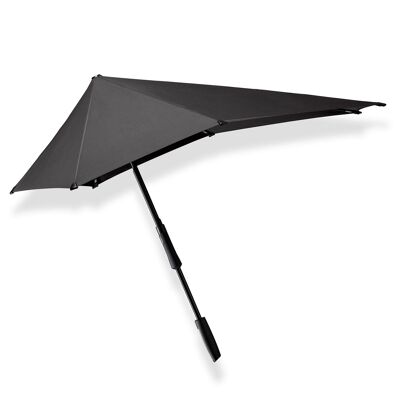 Senz° Large stick storm umbrella pure black