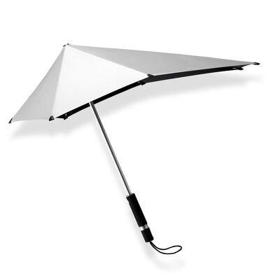 Senz° Mini foldable storm umbrella shiny silver