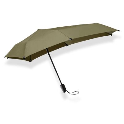 Senz° Mini Automatic foldable storm umbrella olive branche