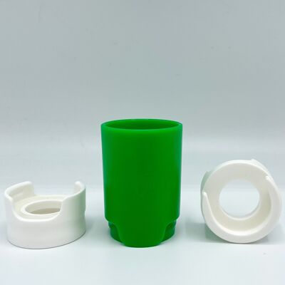 1000 Taste Hero green with white adapters