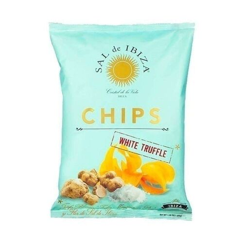 Patatas Chips con Trufa Blanca y flor de Sal de Ibiza 45gr. Sal de Ibiza