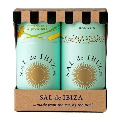 Pack Granito Citronela y Jengibre & Gomasio 175gr. Sal de Ibiza