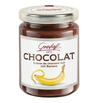 Chocolat noir et crème de banane 250gr. Grashoff