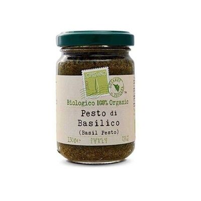 Pesto mit Basilikum BIO 130gr. Der Cipressino