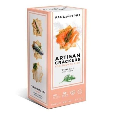 Artisan Crackers with Dill 130gr. Paul & Pippa