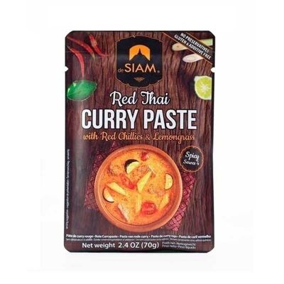 Pasta di curry rosso (piccante) 70gr. dalla SIAM