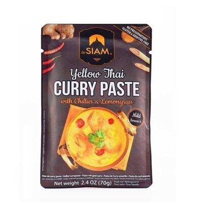 Pasta di curry giallo (mediamente piccante) 70gr. dalla SIAM
