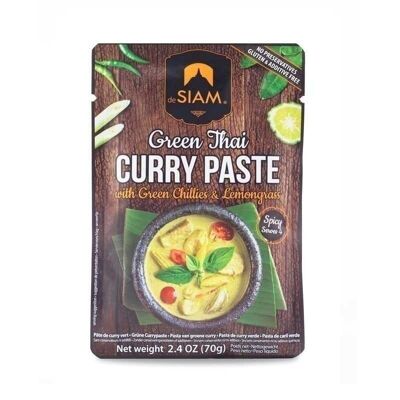 Pasta al Curry Verde 70gr. Dal SIAM