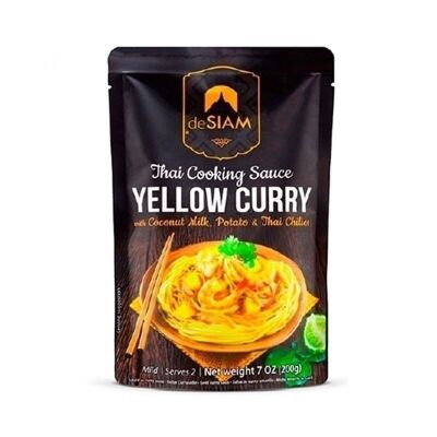 Salsa al curry giallo (con latte di cocco, patate e peperoncini thailandesi) 200gr. dalla SIAM