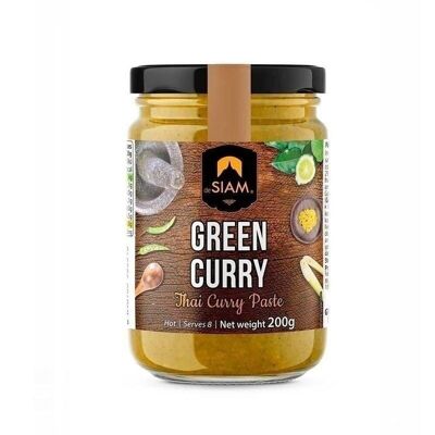 Pasta Curry Verde Cristallo 200gr. Dal SIAM