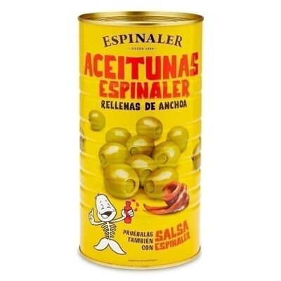 Olives farcies aux anchois 1420gr. Espinal