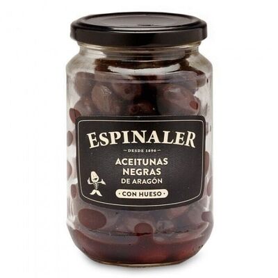 Black olives from Aragon 360gr. Espinaler