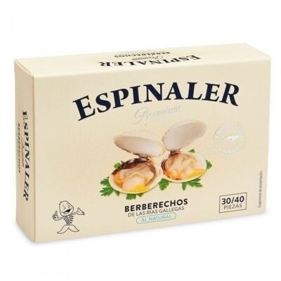 Berberechos empacados a mano OL-120 (30/40 piezas). Espinaler