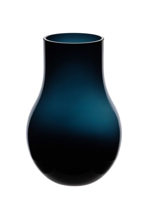 TOP seller: Modern elegant large vase in deep blue quality glass, DAVOS15