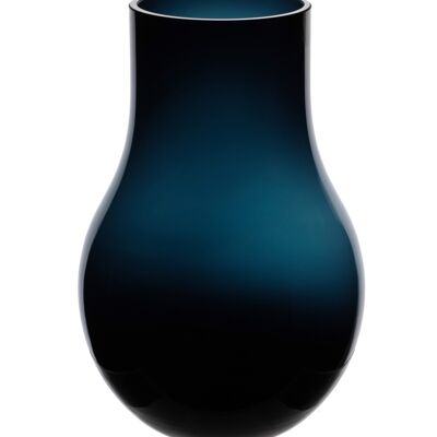 TOP-Seller: Moderne elegante große Vase in tiefblauem Qualitätsglas, DAVOS15