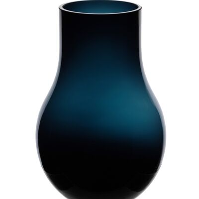 TOP vendedor: Florero grande, moderno y elegante en vidrio de calidad de color azul intenso, DAVOS15