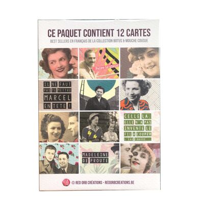 Paquet de 12 cartes bestseller