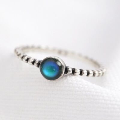 Sterling Silver Mood Stone Ring - M/L